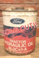 dp-240301-24 Ford TRACTOR HYDRAULICOIL / 1970's 5 U.S.GALLONS CAN