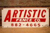 dp-240207-22 ARTISTIC FENCE CO. Metal Sign