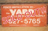 dp-240207-22 YARD LUMBER & FENCE SUPPLY Metal Sign