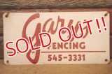 dp-240207-22 gary's FENCING Metal Sign