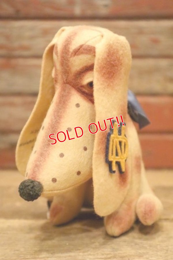 画像1: ct-240301-25 University of Notre Dame / Collegiate 1950's Mascot Doll "PEPPY"