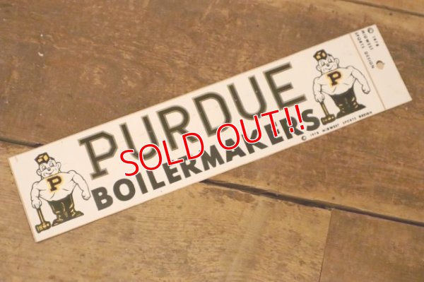 画像1: dp-240311-14 PURDUE BOILERMAKERS 1978 Bumper Sticker