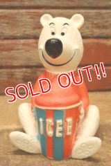 ct-240418-06 Icee Bear / 1970's Soft Vinyl Coin Bank