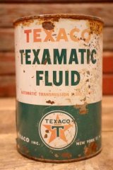 dp-230401-59 TEXACO / TEXAMATIC FLUID One U.S. Quart Motor Oil Can (F)