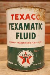 dp-230401-59 TEXACO / TEXAMATIC FLUID One U.S. Quart Motor Oil Can (G)