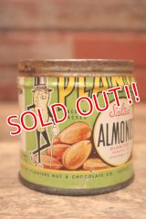 dp-240321-12 PLANTERS / MR.PEANUT 1940's Salted ALMONDS Can