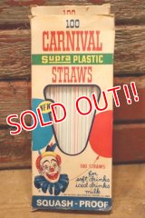 dp-240418-05 NATIONAL SODA STRAW CO., / 1968 CARNIVAL Supra PLASTIC STRAWS