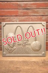 dp-240418-01 McDonald's RAY A. KROC / Store Display Metal Sign