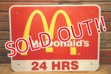 dp-240508-02 McDonald's / 24 HRS Road Side Sign