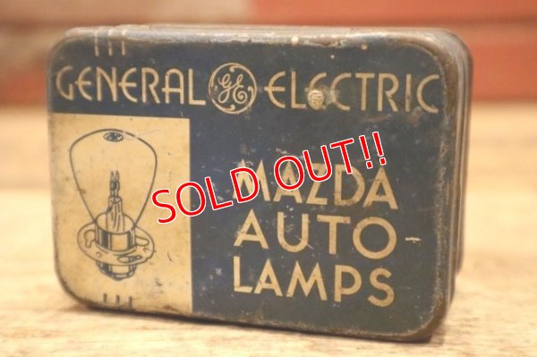 画像2: dp-240508-104 GENERAL ELECTRIC / 1930's-1940's MAZDA AUTO LAMP Tin Box