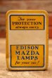 画像2: dp-240508-106 EDISON MAZDA LAMPS (GE) / 1930's For your PROTECTION always carry Tin Box (2)