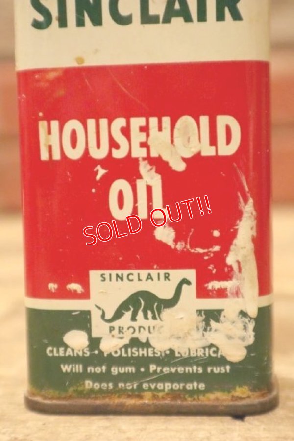 画像2: dp-240508-24 SINCLAIR / HOUSEHOLD OIL Handy Can