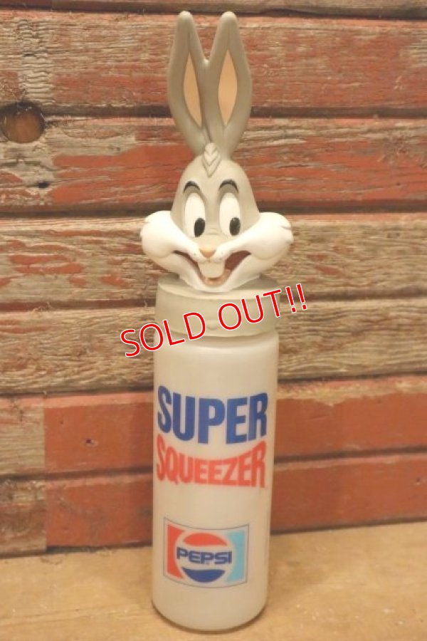 画像1: ct-240418-74 Bugs Bunny / PEPSI 1990 SUPER SQUEEZER Plastic Bottle