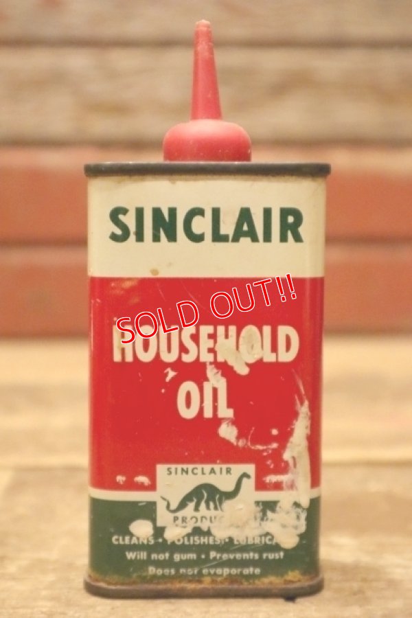 画像1: dp-240508-24 SINCLAIR / HOUSEHOLD OIL Handy Can