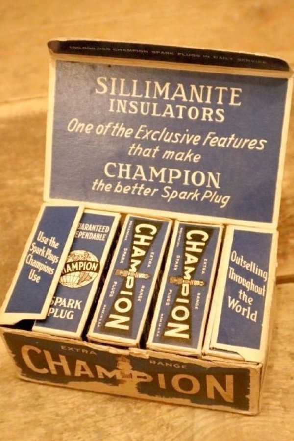 画像2: dp-240508-108 CHAMPION SPARK PLUGS / 1930's-1940's "H-10" Box of 9