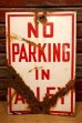 画像1: dp-240508-103 NO PARKING IN ALLEY / Enamel Road Sign (1)