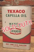 dp-240508-72 TEXACO / CAPELLA OIL 1960's ONE U.S. GALLON CAN