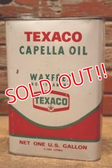 dp-240508-72 TEXACO / CAPELLA OIL 1960's ONE U.S. GALLON CAN