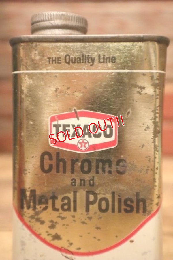 画像2: dp-240508-126 TEXACO / 1960's Chrome and Metal Polish Can