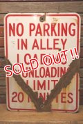 dp-240508-103 NO PARKING IN ALLEY / Enamel Road Sign