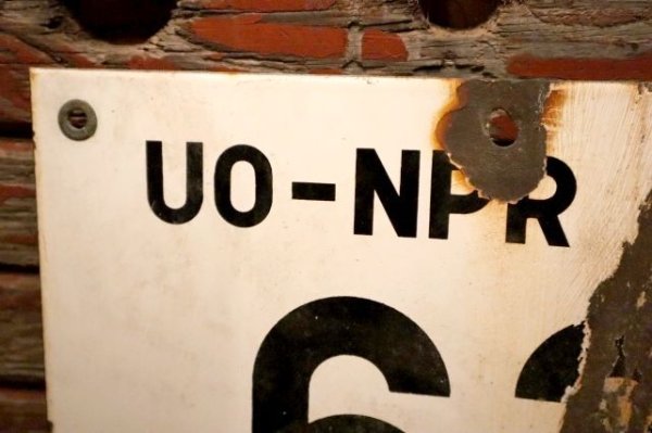 画像2: dp-240508-103 UO-NPR NO.1 62 SEC. 33-R / Oil Terminal Enamel Sign