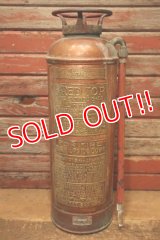 dp-240508-80 THE RED TOP / 1940's-1950's Metal Fire Extinguisher