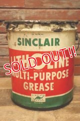 dp-240508-88 SINCLAIR / LITHOLINE MULTI-PURPOSE GREASE 1950's 5 Gallons Can