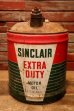 画像1: dp-240508-31 SINCLAIR / EXTRA DUTY MOTOR OIL 1940's-1950's 5 Gallons Can (1)