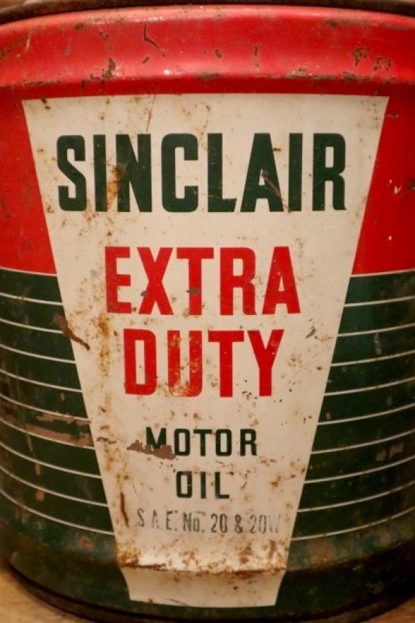画像2: dp-240508-31 SINCLAIR / EXTRA DUTY MOTOR OIL 1940's-1950's 5 Gallons Can