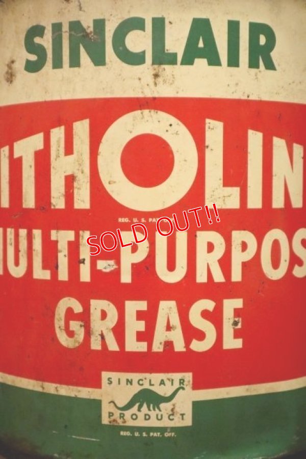 画像2: dp-240508-88 SINCLAIR / LITHOLINE MULTI-PURPOSE GREASE 1950's 5 Gallons Can