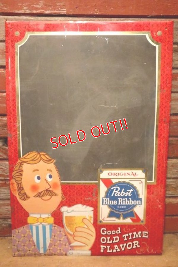 画像1: dp-231001-07 Pabst Blue Ribbon / 1960's Menu Chalkboard Sign