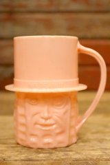 ct-240214-57 PLANTERS / MR.PEANUT 1950's Plastic Mug (Pink)