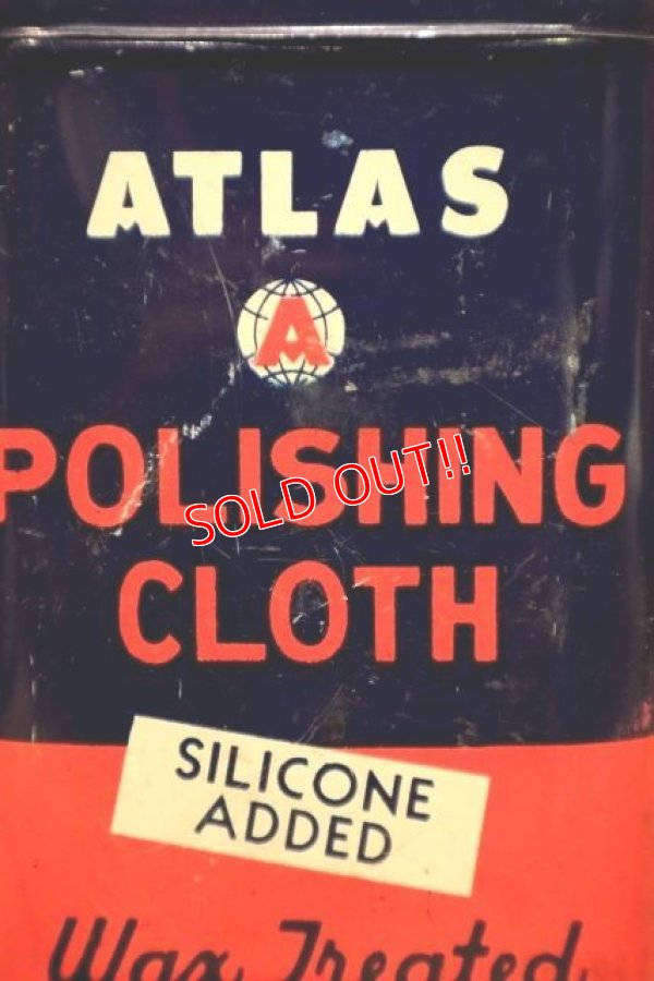 画像2: dp-240508-11 ATLAS / 1950's POLISHING CLOTH CAN