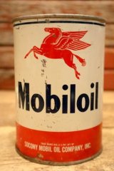 dp-240508-61 Mobiloil / 1950's One U.S. Quart Oil Can
