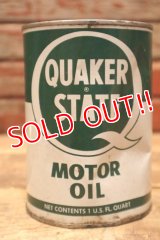 dp-240508-18 QUAKER STATE / 1950's-1960's MOTOR OIL One U.S. Quart Can