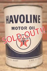 dp-240508-63 TEXACO / HAVOLINE MORTOR OIL One U.S. Quart Can