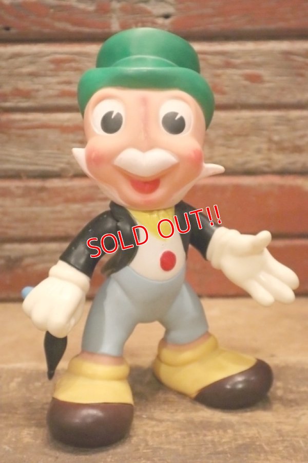画像1: ct-240418-14 Jiminy Cricket / Ledraplastic 1960's Rubber Doll