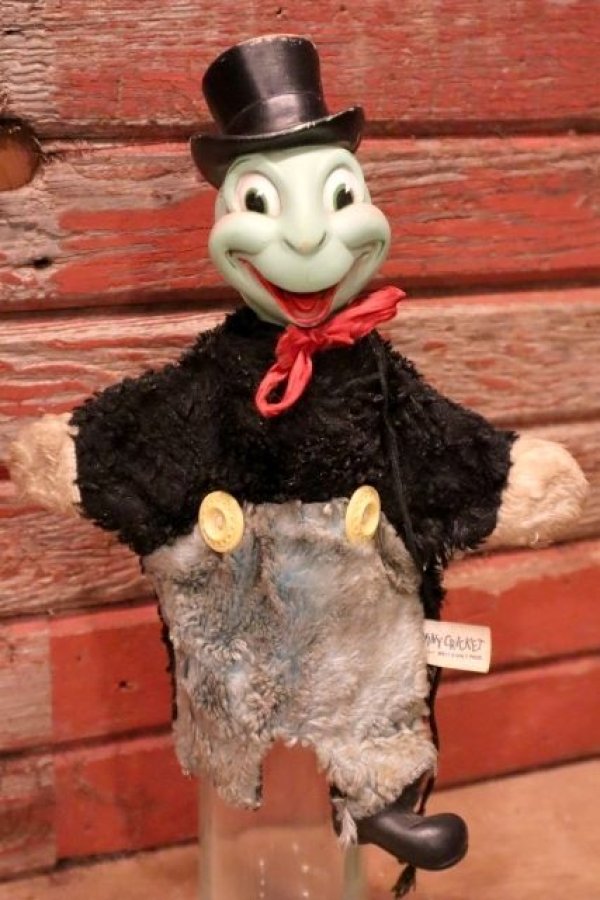 画像1: ct-240418-48 【JUNK】Jiminy Cricket / GUND 1950's Hand Puppet