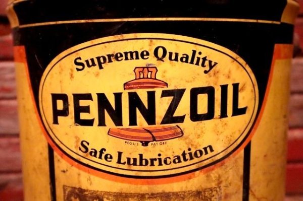 画像2: dp-240508-69 PENNZOIL / 1960's-1970's 5 U.S. GALLONS OIL CAN