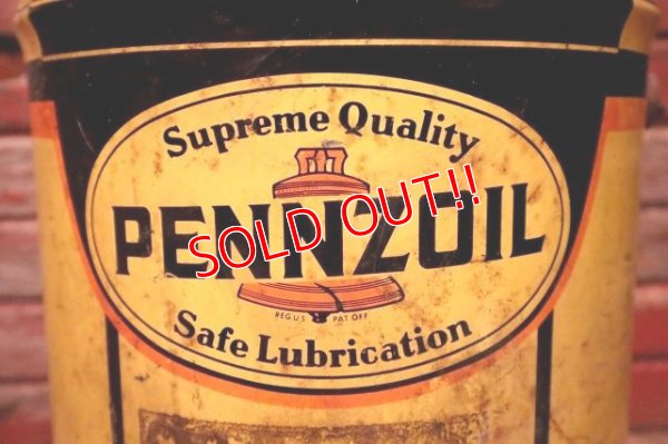 画像2: dp-240508-69 PENNZOIL / 1960's-1970's 5 U.S. GALLONS OIL CAN