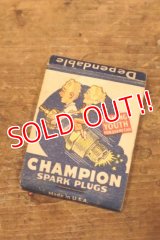 dp-240508-107 CHAMPION SPARK PLUGS 1940's Matchbook Cover