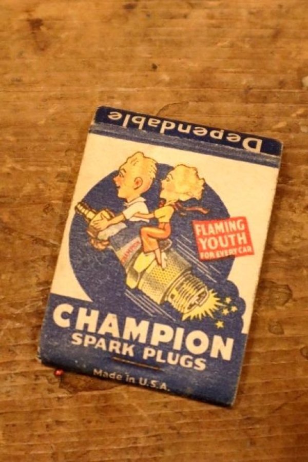 画像1: dp-240508-107 CHAMPION SPARK PLUGS 1940's Matchbook Cover