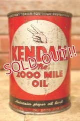 dp-240605-02 KENDALL The 2000 MILE OIL 1940's-1950's One U.S. Quart Can