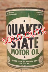 dp-240605-04 QUAKER STATE MOTOR OIL 1940's One U.S. Quart Can