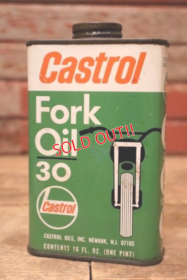 画像1: dp-240207-07 Castrol / 1960's Fork Oil 30 One Pint Can