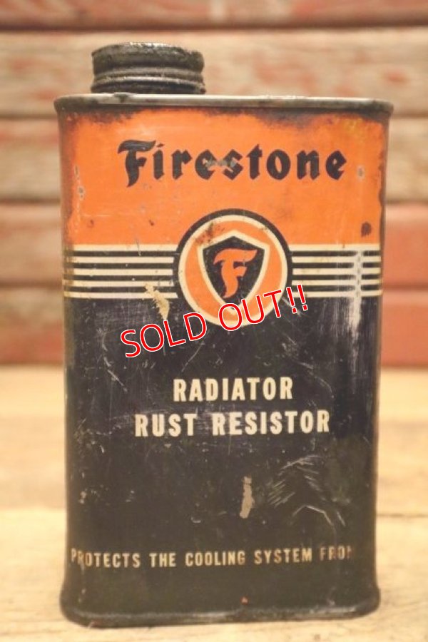 画像1: dp-240508-49 Firestone / 1940's-1950's RADIATOR RUST RESISTOR CAN