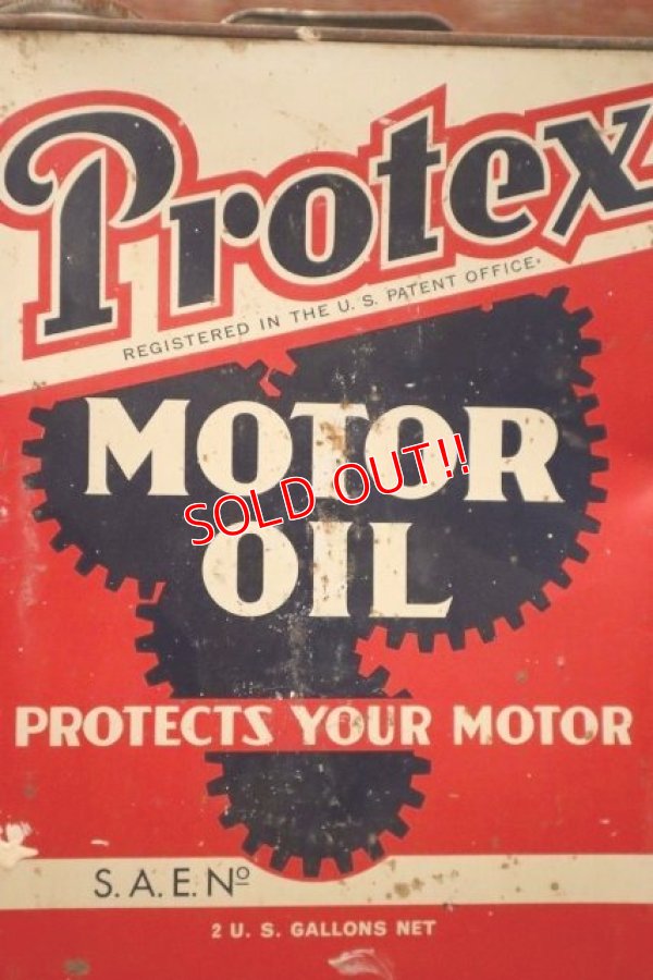 画像2: dp-240508-29 Protex MOTOR OIL 2 U.S. GALLONS CAN