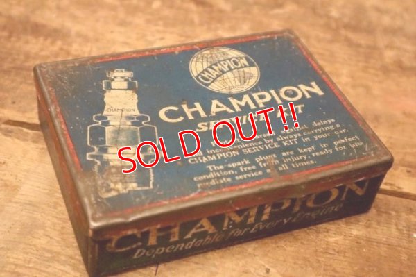 画像2: dp-240605-01 CHAMPION / 1930's SERVICE KIT TIN BOX