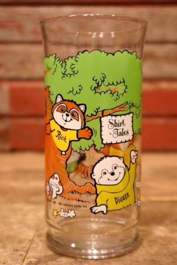 画像1: gs-240605-03 Shirt Tales / 1980's Glass (高さ約15.5cm)