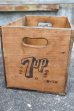 画像5: dp-240604-11 SEVEN UP 7up / 1970's Wood Box